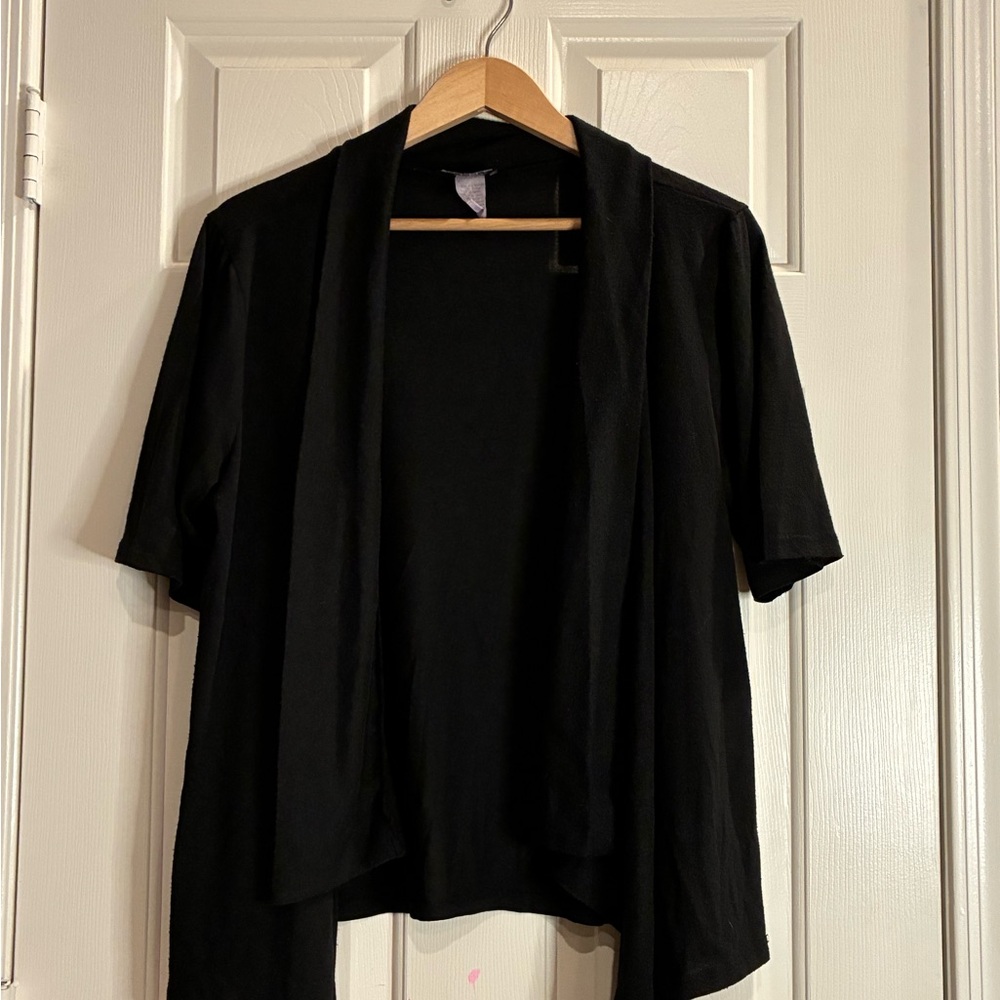 Elegant Black Women's Sweater Cardigan